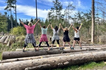 grupa podczas turnusu odchudzającego